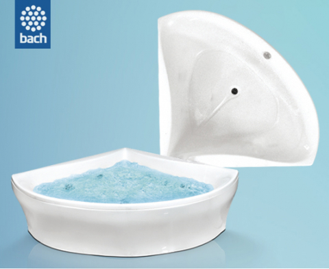 Акриловая ванна угловая Bach Деметра 150×150 без гидромассажа